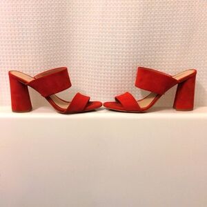 Gianni Bini slip on heels, red, 8.5